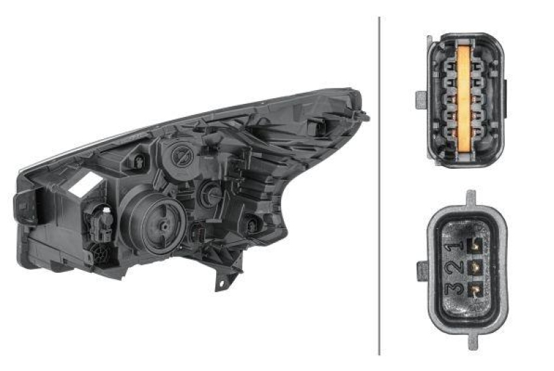 HELLA 1EE 011 410-461 Heckscheinwerfer rechts Halogen FIAT