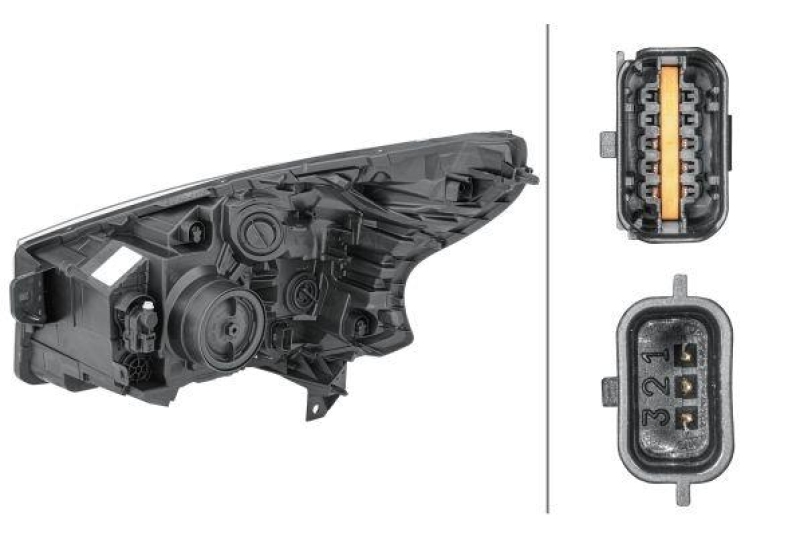 HELLA 1EE 011 565-121 Heckscheinwerfer rechts Halogen OPEL