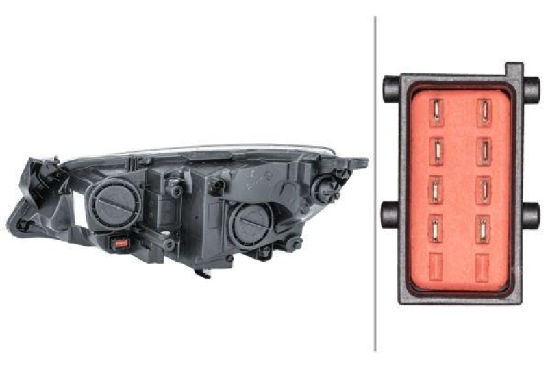 HELLA 1EG 010 011-681 Heckscheinwerfer rechts Halogen OPEL