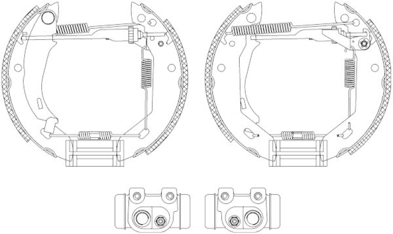 HELLA 8DB 355 003-961 Bremsbackensatz für P.S.A