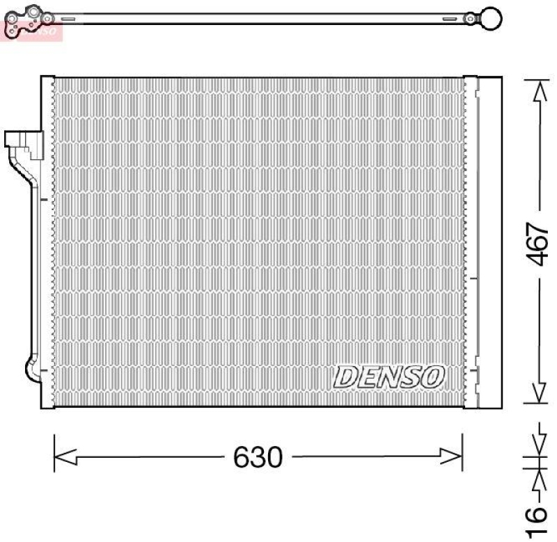 DENSO DCN05029 Kondensator BMW 5 (F10, F11) 523 i 3.0 (09-11)