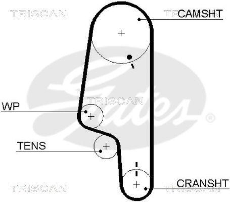 TRISCAN 8647 29019 Zahnriemensatz für Vw,Seat, Skoda