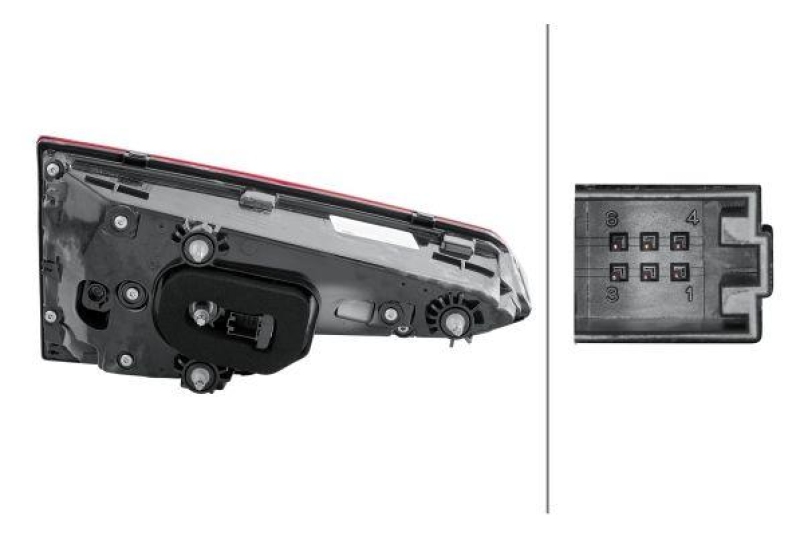 HELLA 2SV 012 247-121 Heckleuchte rechts LED AUDI