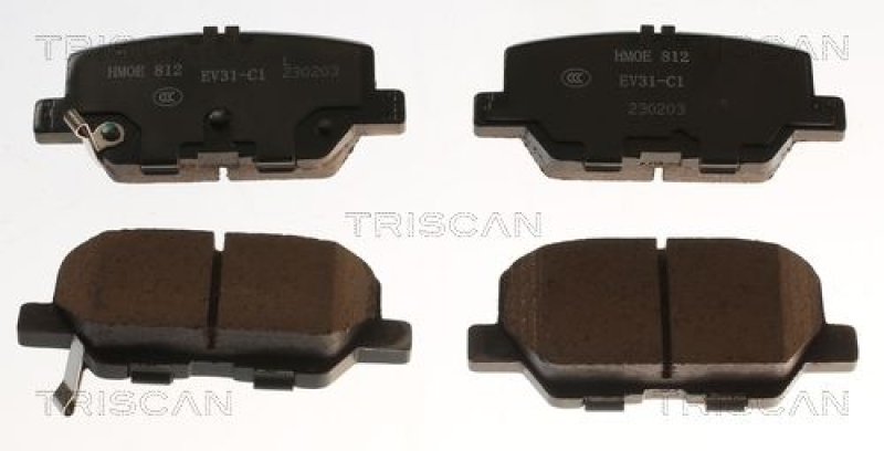 TRISCAN 8110 82009 Bremsbelag Hinten für Mg