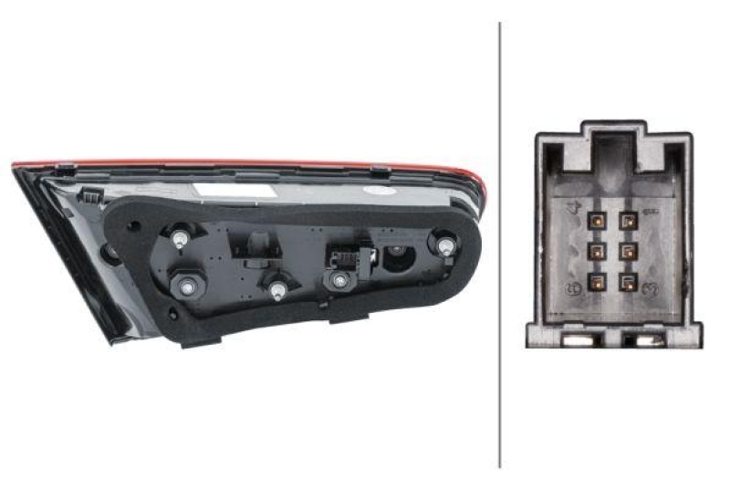 HELLA 2SV 012 832-061 Heckleuchte rechts LED AUDI