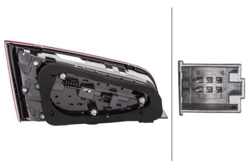 HELLA 2SV 012 837-101 Heckleuchte rechts LED AUDI