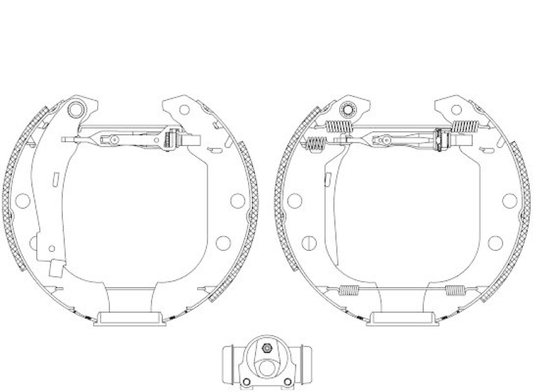 HELLA 8DB 355 004-541 Bremsbackensatz für P.S.A