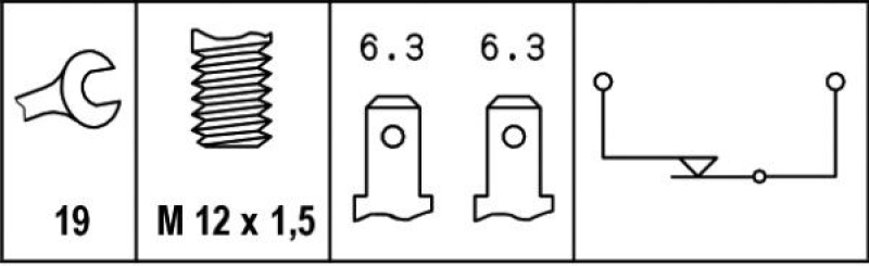 HELLA 6DF 007 361-001 Bremslichtschalter