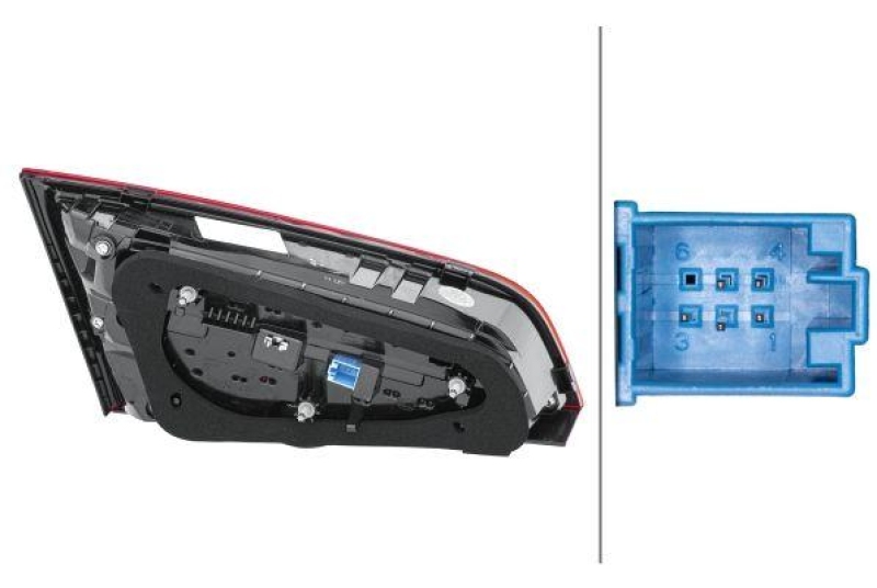 HELLA 2SV 012 837-141 Heckleuchte rechts LED AUDI