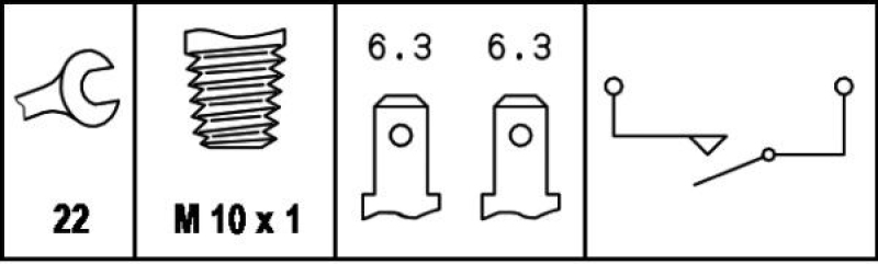 HELLA 6DL 003 262-001 Bremslichtschalter