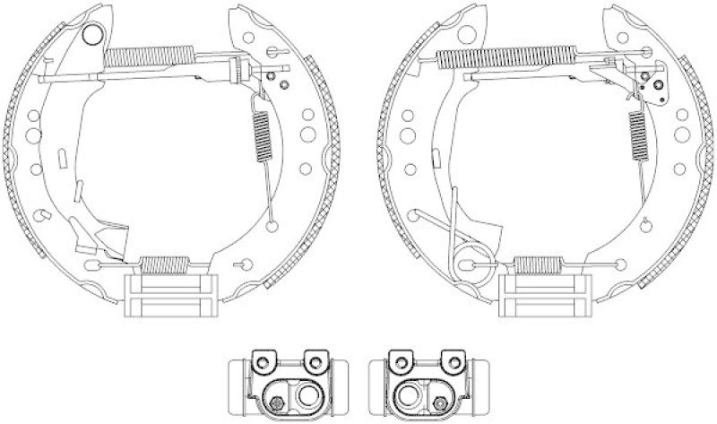 HELLA 8DB 355 004-731 Bremsbackensatz für P.S.A