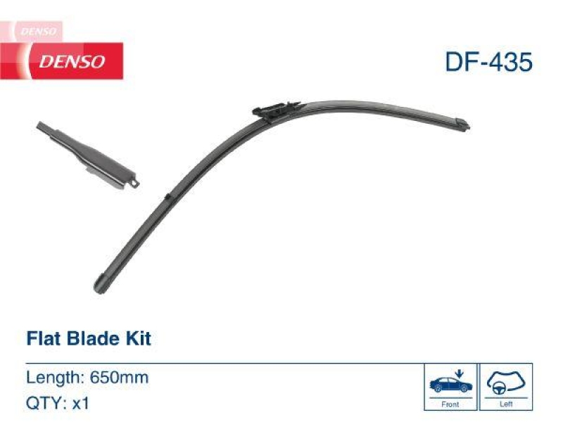 DENSO DF-435 Wischer Flat Blade TOYOTA AYGO (_B4_) 1.0 (14-)