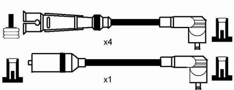 NGK 0509 Zündleitungssatz RC-AD209 |Zündkabel