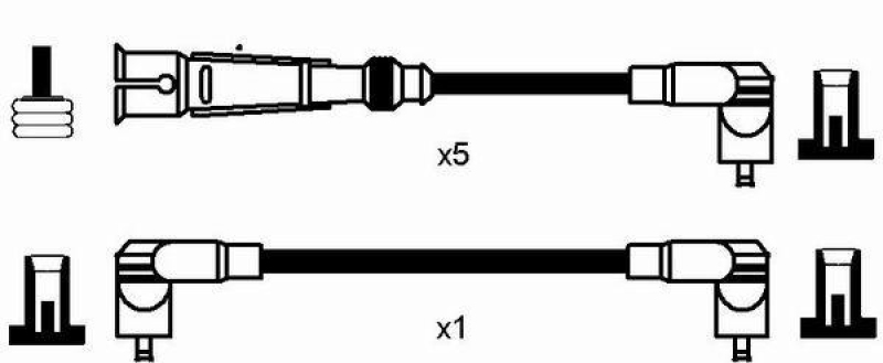 NGK 0511 Zündleitungssatz RC-AD211 |Zündkabel