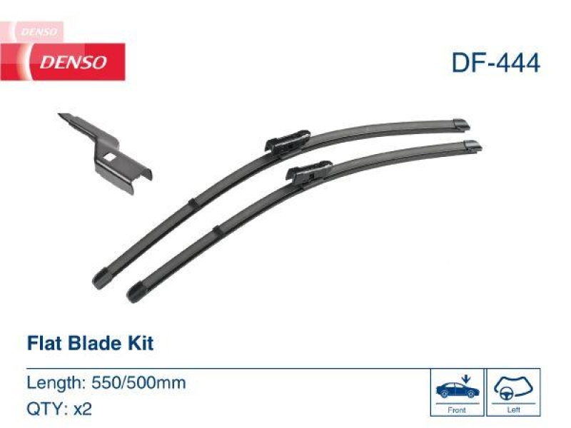 DENSO DF-444 Wischer Flat Blade KIT MINI CLUBMAN (F54) 1.5 One (15-)