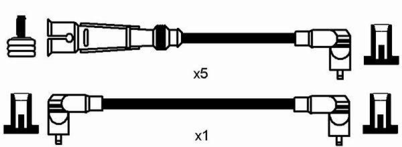 NGK 0516 Zündleitungssatz RC-AD216 |Zündkabel