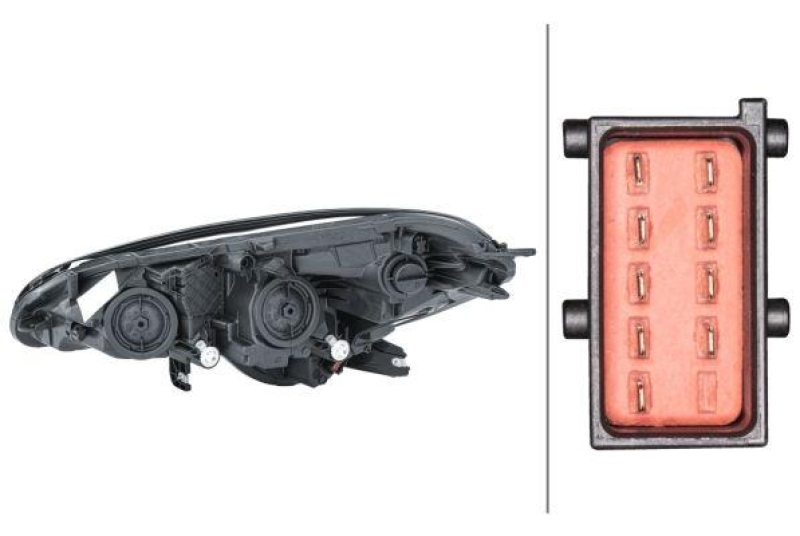 HELLA 1EF 011 830-021 Heckscheinwerfer rechts Halogen OPEL