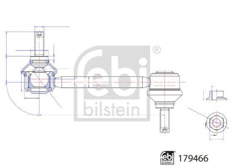 FEBI BILSTEIN 179466 Verbindungsstange für Tesla