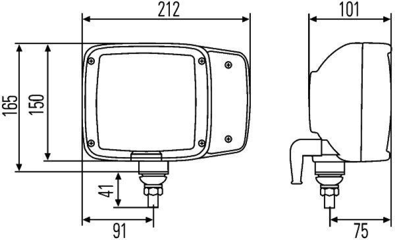 HELLA 1SA 996 120-077 Heckscheinwerfer M120 Halogen