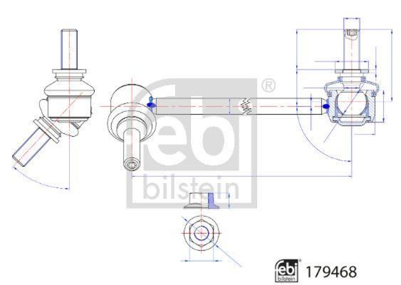 FEBI BILSTEIN 179468 Verbindungsstange für Tesla