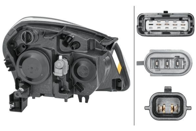 HELLA 1EF 238 042-011 Heckscheinwerfer links Halogen NISSAN