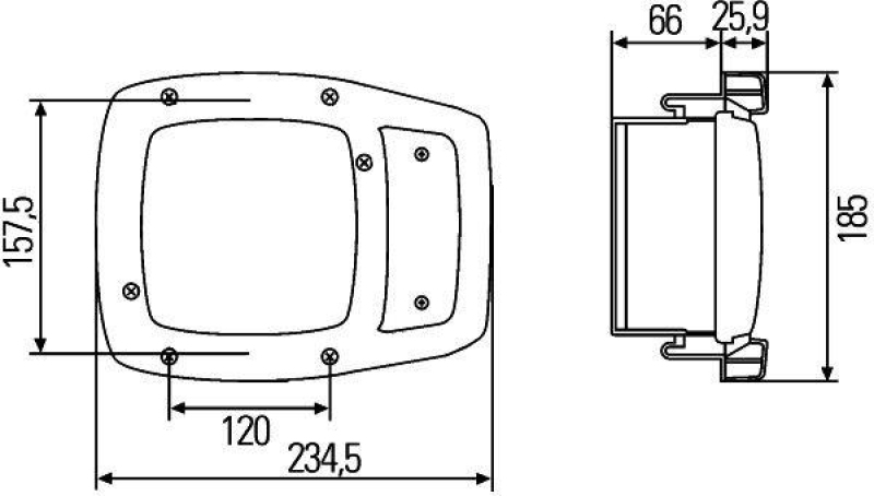 HELLA 1SA 996 120-327 Heckscheinwerfer M120 Halogen