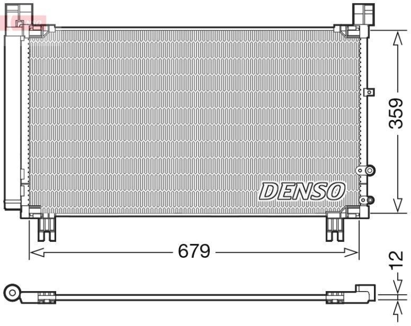 DENSO DCN50053 Kondensator LEXUS IS III (_E3_) 250 (GSE30_) (13- )