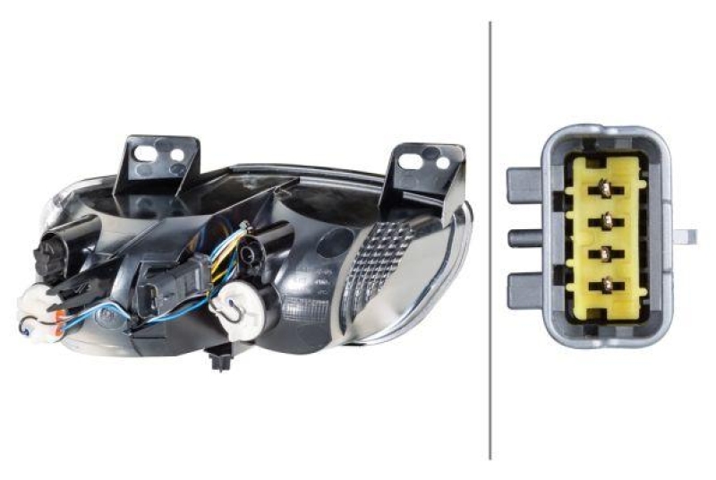 HELLA 2TN 011 056-041 Heckleuchte rechts Halogen CITROEN