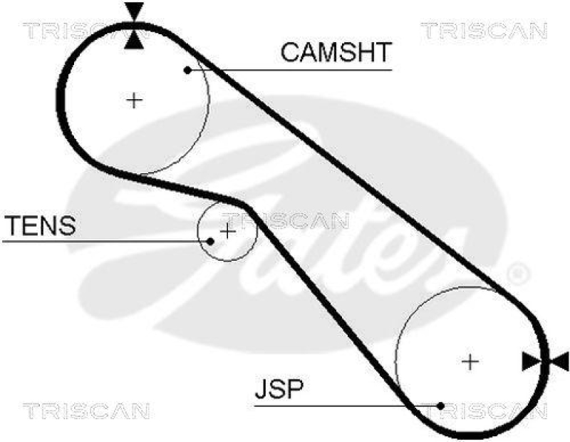 TRISCAN 8647 13015 Zahnriemensatz für Toyota