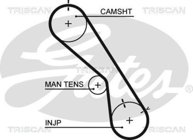 TRISCAN 8647 13020 Zahnriemensatz für Toyota Landcruiser