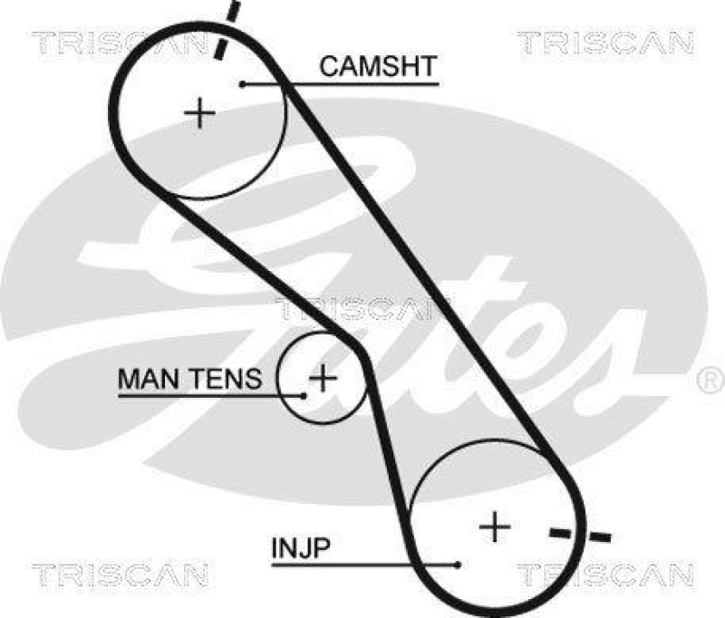 TRISCAN 8647 13021 Zahnriemensatz für Toyota Landcruiser