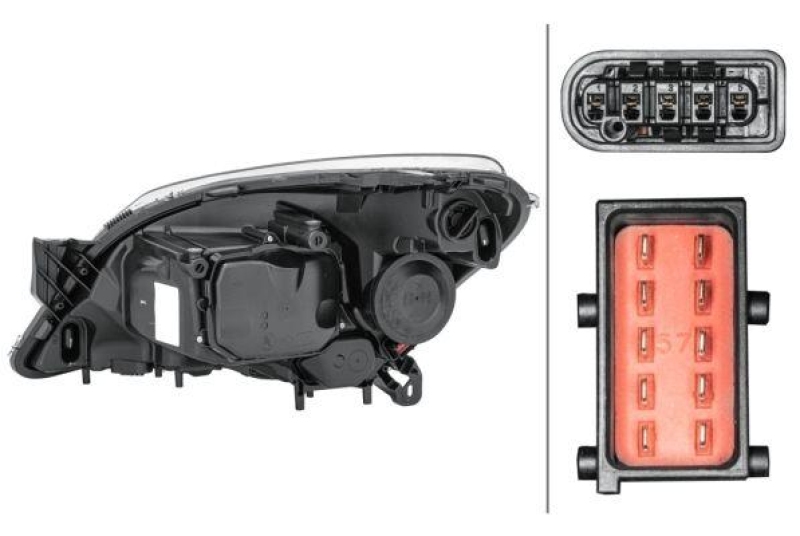 HELLA 1EL 008 700-321 Hauptscheinwerfer rechts