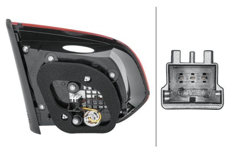 HELLA 2TZ 010 409-141 Heckleuchte rechts Hybrid VW