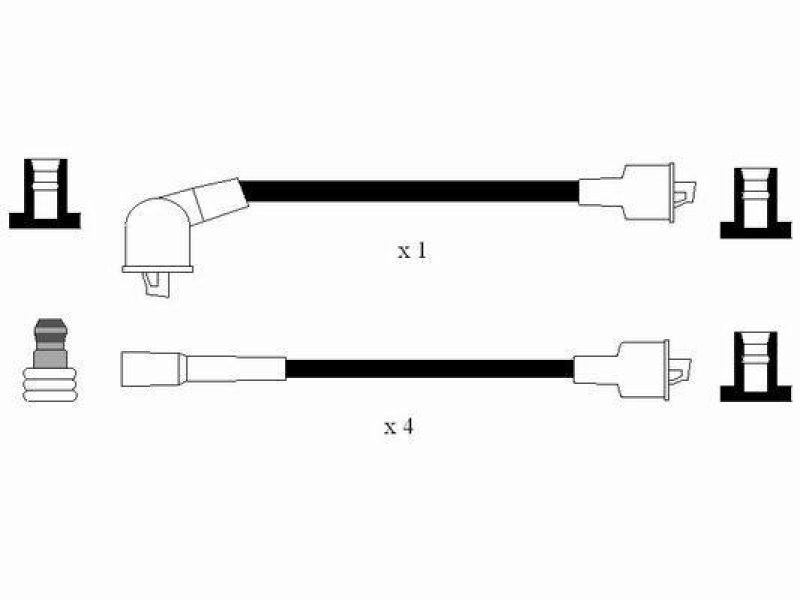 NGK 0586 Zündleitungssatz RC-CT405 |Zündkabel