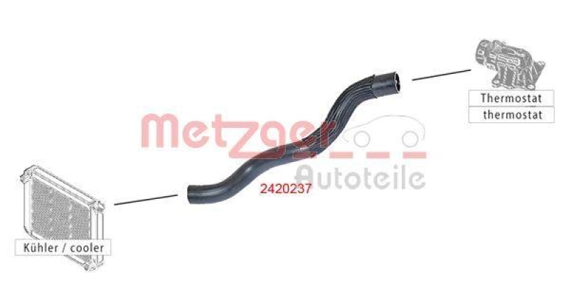 METZGER 2420237 Kühlerschlauch für CITROEN/PEUGEOT