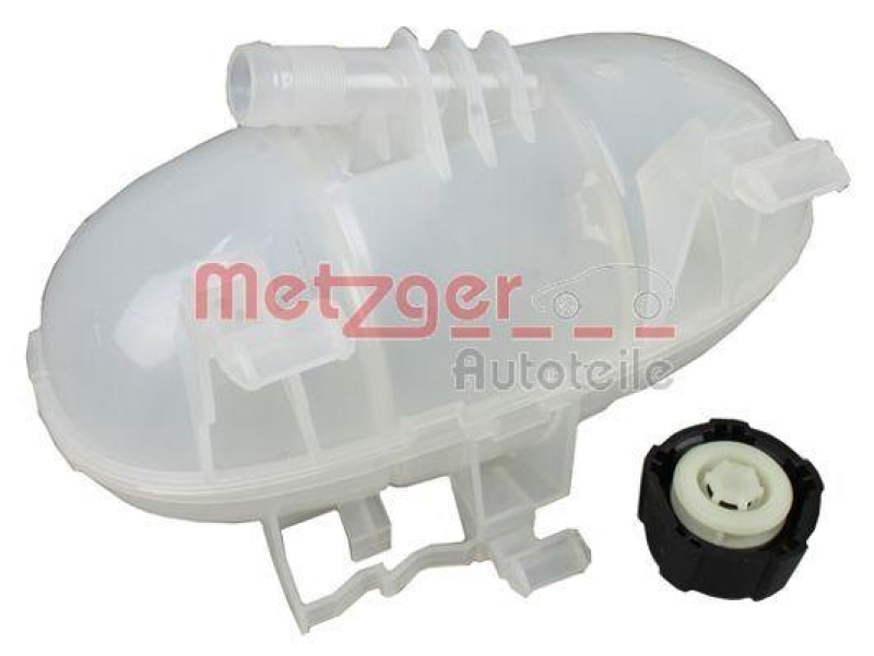 METZGER 2140097 Ausgleichsbehälter, Kühlmittel für RENAULT MIT DECKEL, OHNE SENSOR