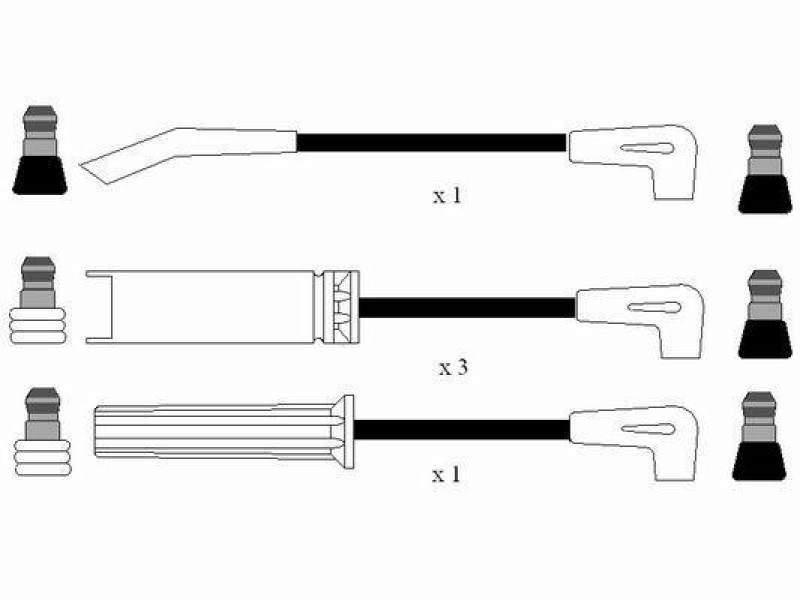 NGK 0594 Zündleitungssatz RC-DW402 |Zündkabel