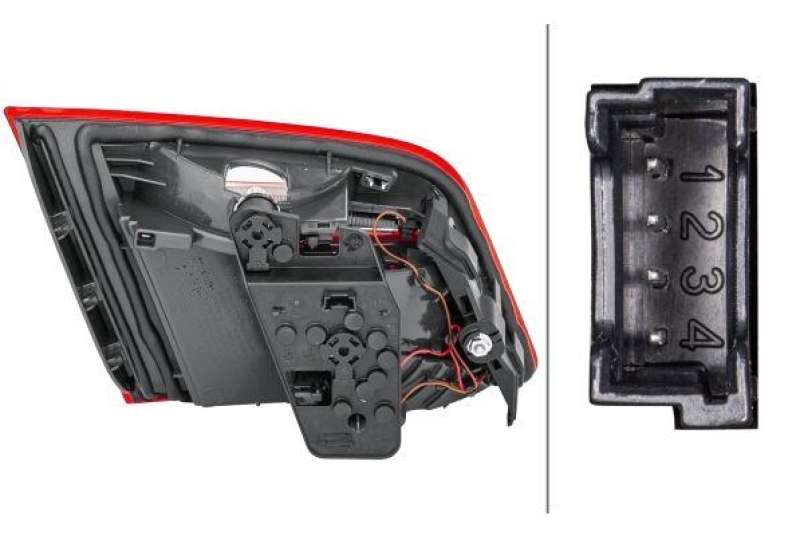 HELLA 2TZ 011 145-521 Heckleuchte rechts Hybrid BMW