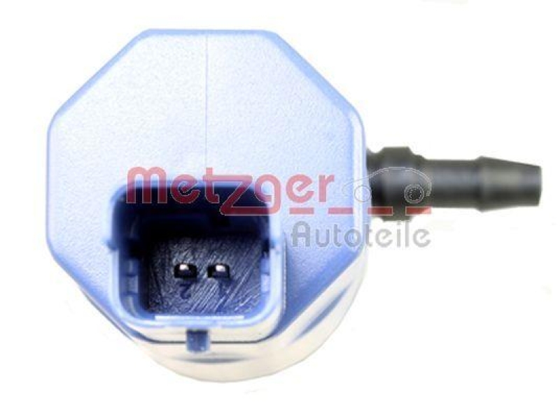 METZGER 2220110 Waschwasserpumpe, Scheinwerferreinigung für CITROEN/FIAT/LANCIA/PEUGEOT/RENAULT vorne