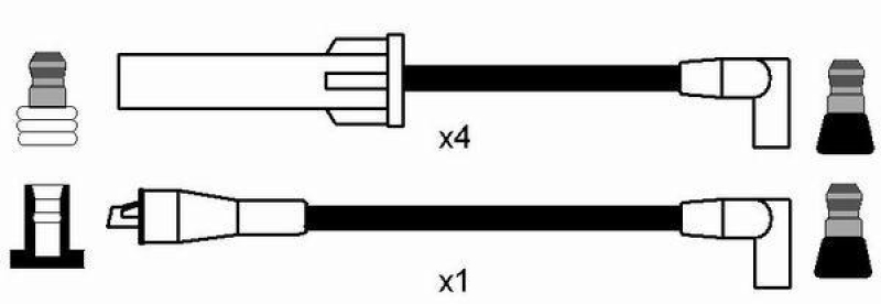 NGK 0614 Zündleitungssatz RC-FD519 |Zündkabel
