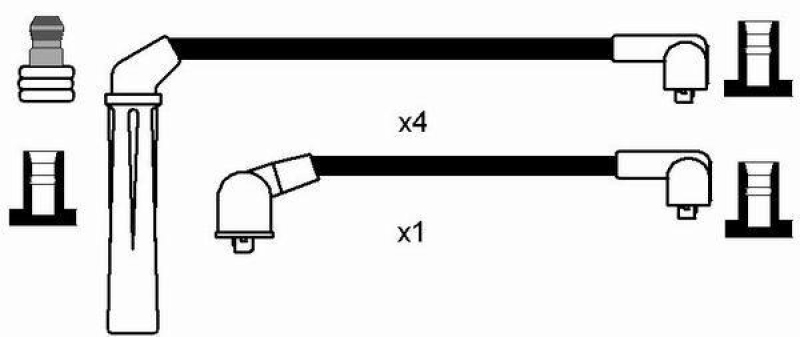 NGK 8190 Zündleitungssatz RC-SB604 |Zündkabel