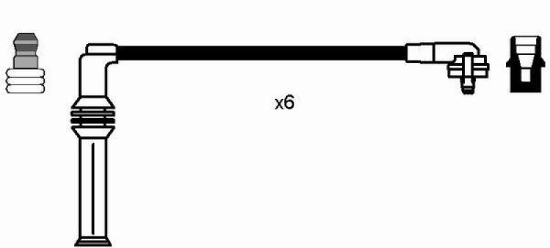 NGK 0631 Zündleitungssatz RC-FD536 |Zündkabel