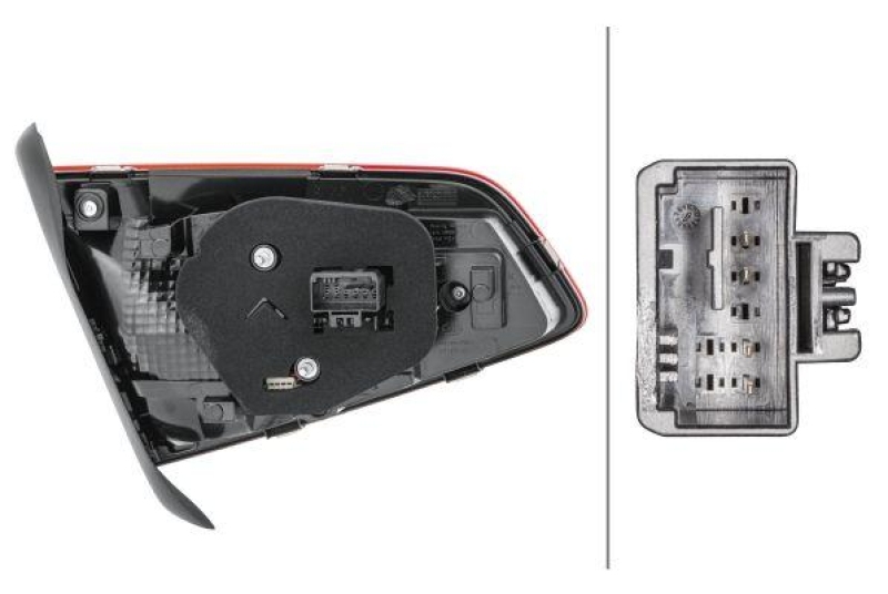 HELLA 2TZ 011 882-081 Heckleuchte rechts LED VW