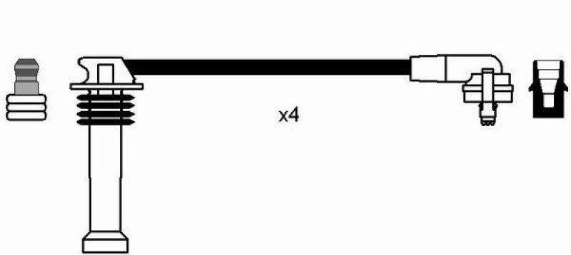 NGK 0641 Zündleitungssatz RC-FD546 |Zündkabel