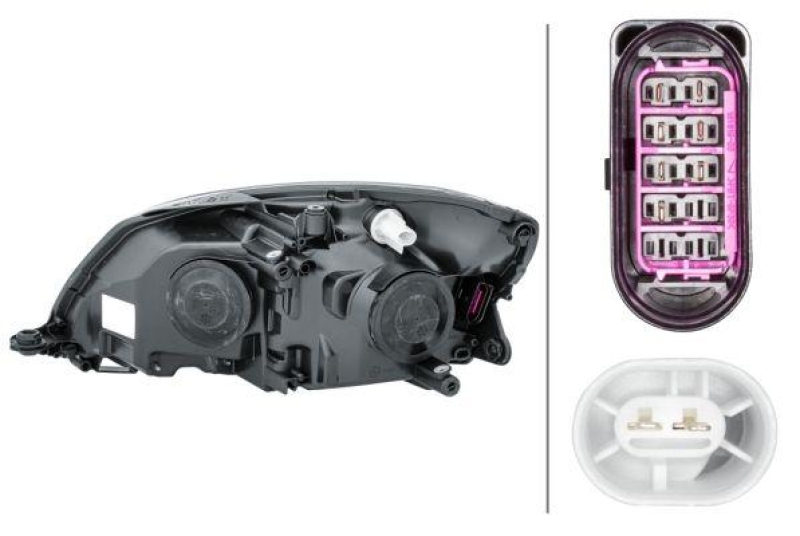 HELLA 1EL 010 417-381 Heckscheinwerfer rechts Halogen SKODA