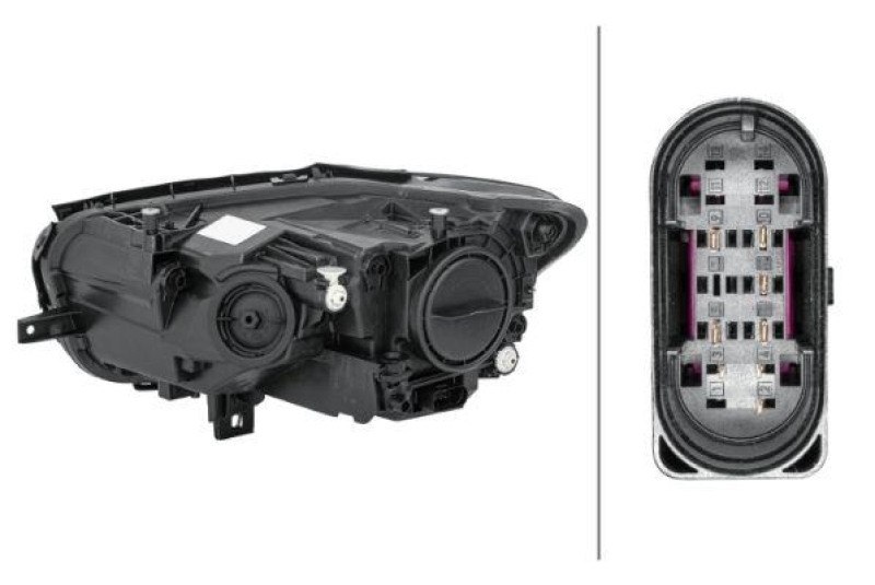 HELLA 1EG 015 868-021 Heckscheinwerfer rechts Halogen MB