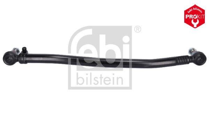 FEBI BILSTEIN 24112 Lenkstange mit Kronenmuttern und Splinten, vom Lenkgetriebe zur 1. Vorderachse für Mercedes-Benz