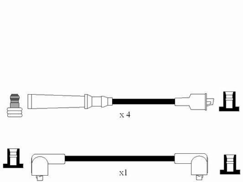 NGK 8223 Zündleitungssatz RC-VL601 |Zündkabel