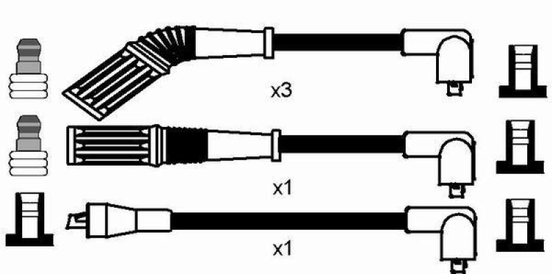 NGK 8224 Zündleitungssatz RC-AR603 |Zündkabel