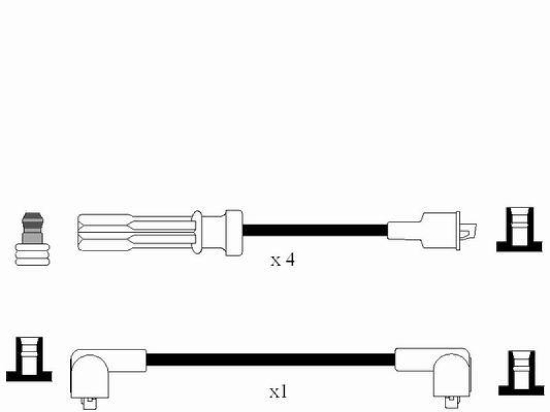 NGK 8226 Zündleitungssatz RC-VL602 |Zündkabel